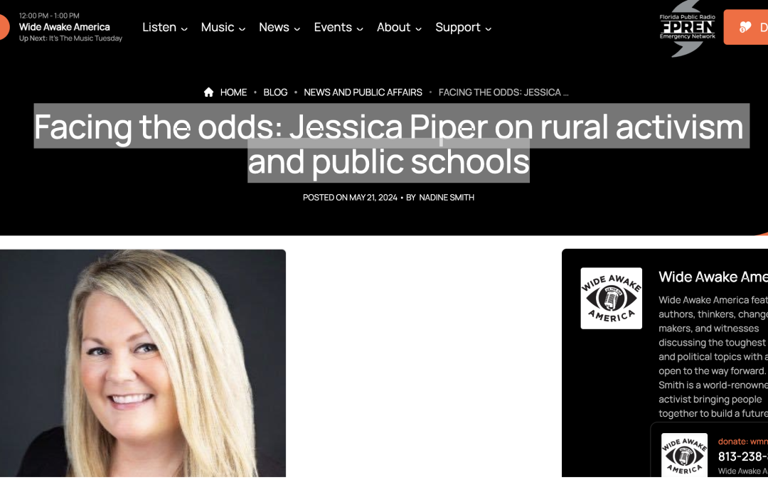 Facing the odds: Jessica Piper on rural activism and public schools